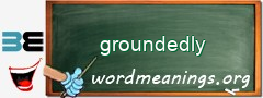 WordMeaning blackboard for groundedly